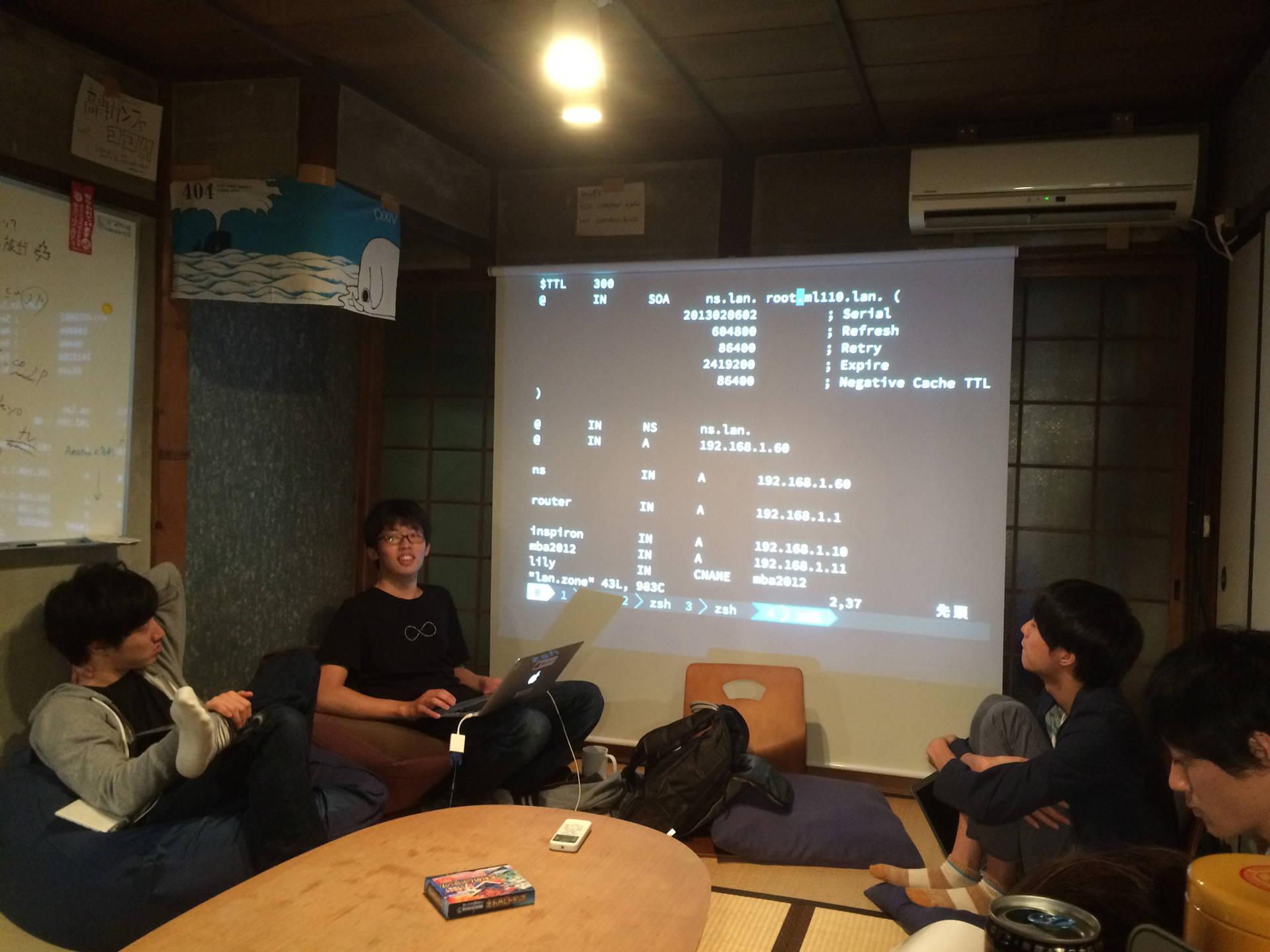 ホワイトボードで説明