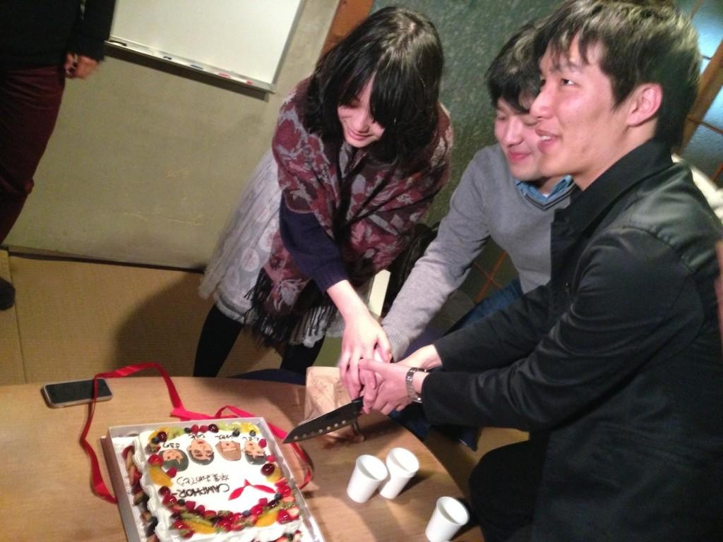 ケーキ入刀