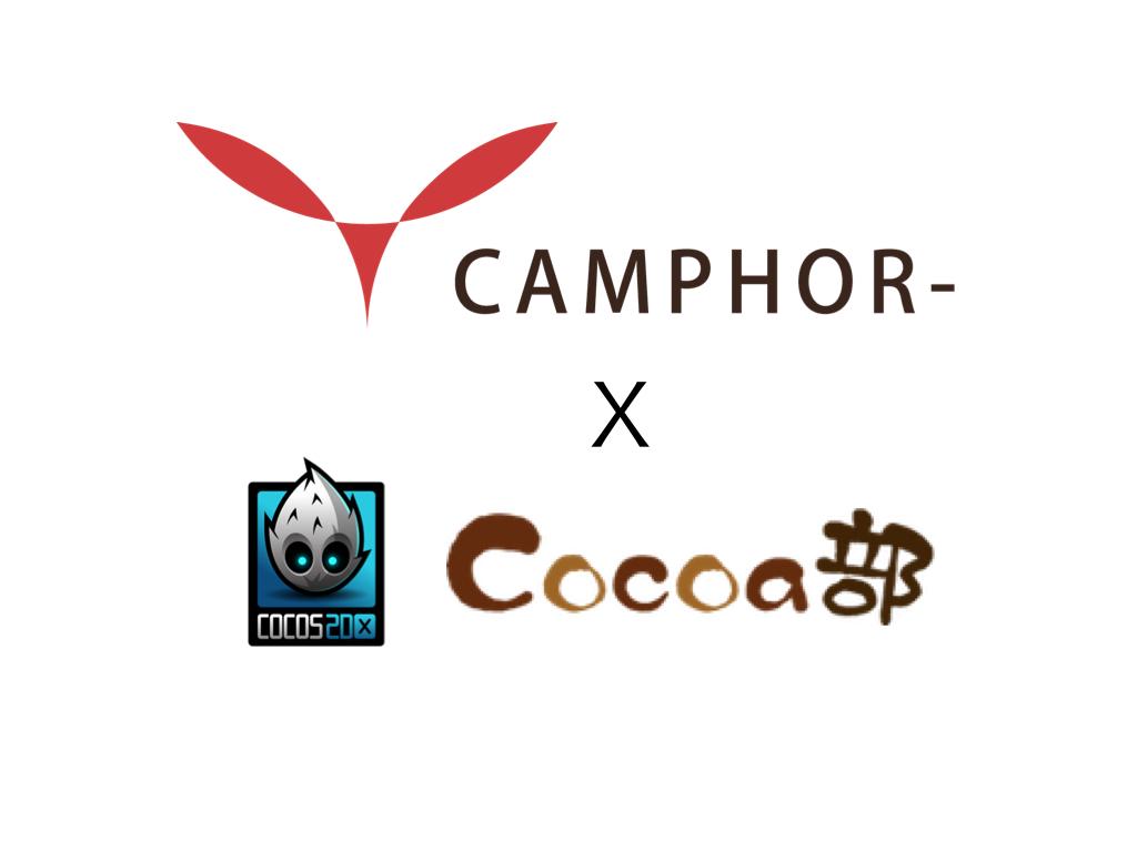 CAMPHOR-のロゴとCocos2d-xのロゴ